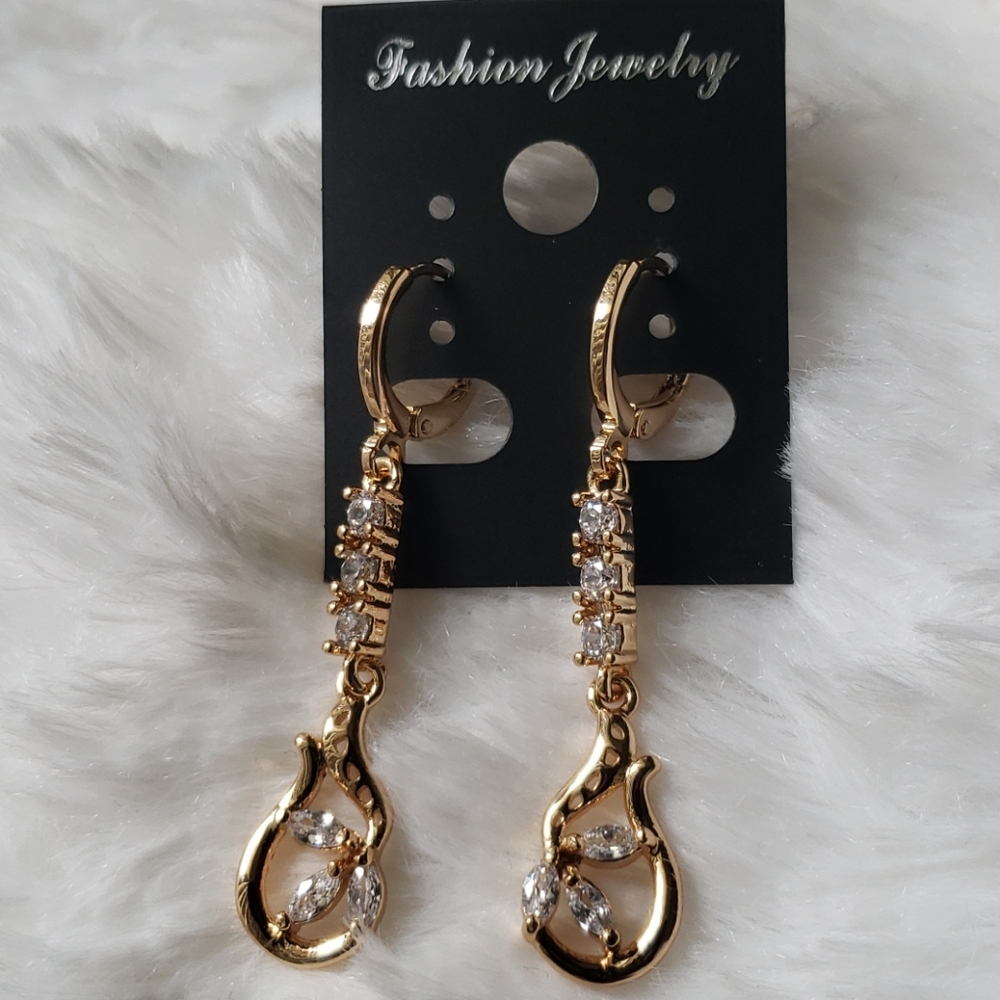 18K Yellow gold filled earrings